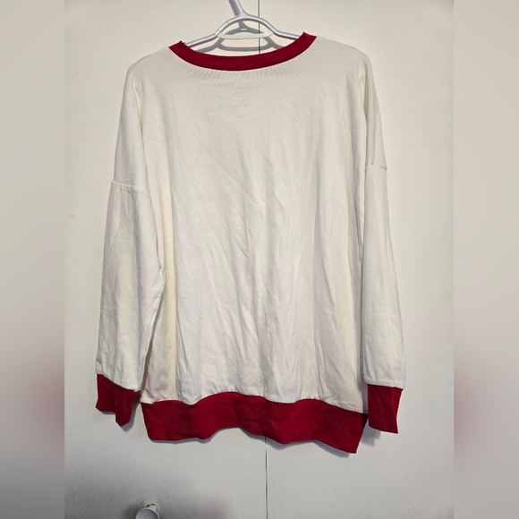 Hallmark White and Red Sweatshirt - Picture 7 of 7